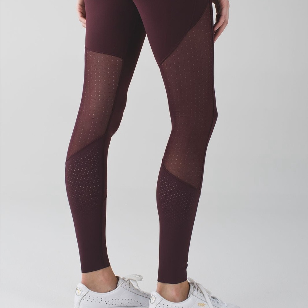 lululemon athletica barre star pant Bordeaux Drama Leggings - Picture 3 of 10